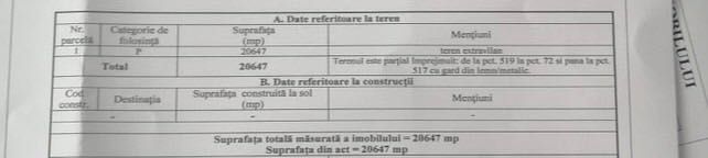 Teren de vânzare în zona Pârâul Negrii, comuna Breaza, județul Suceava