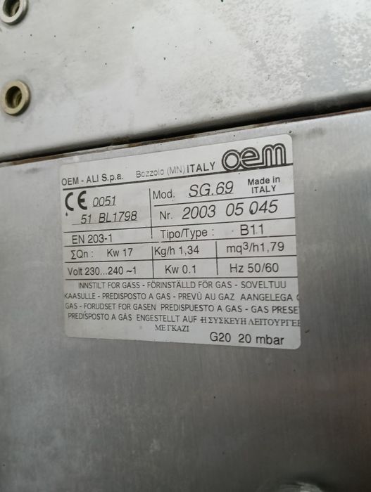 Cuptor gaz oem pizza