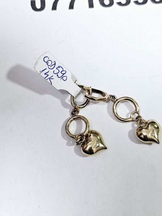 Vand cercei din aur 14 k 4.41 g cod 590