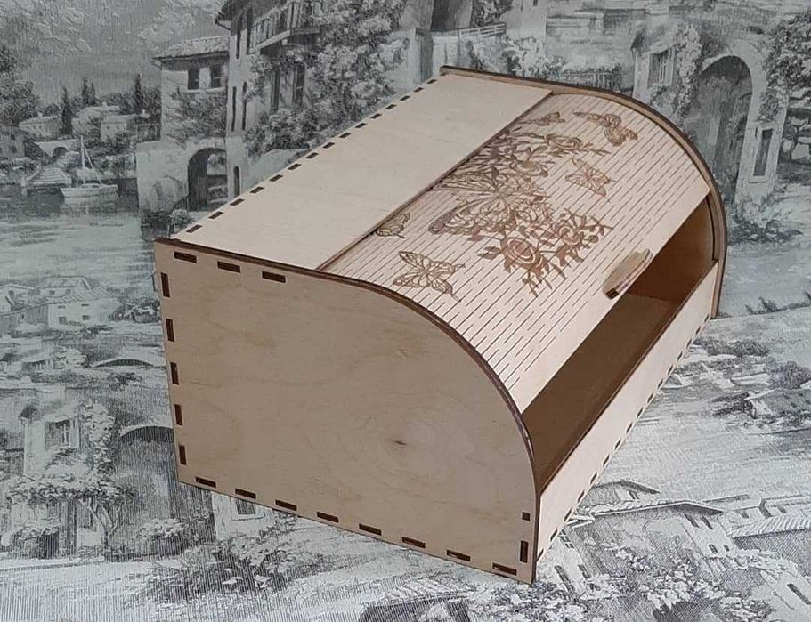 Деревянная хлебница
