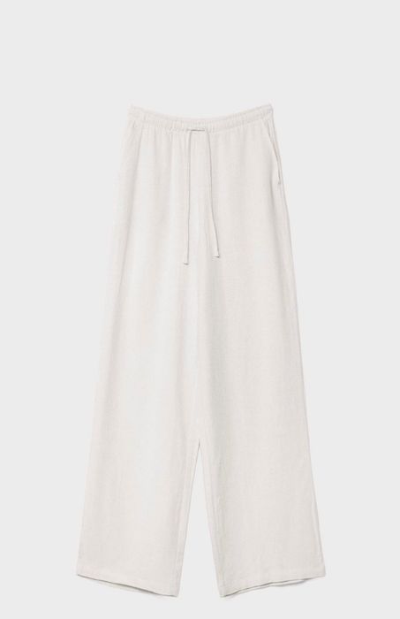 STRAIGHT-leg linen look Trousers