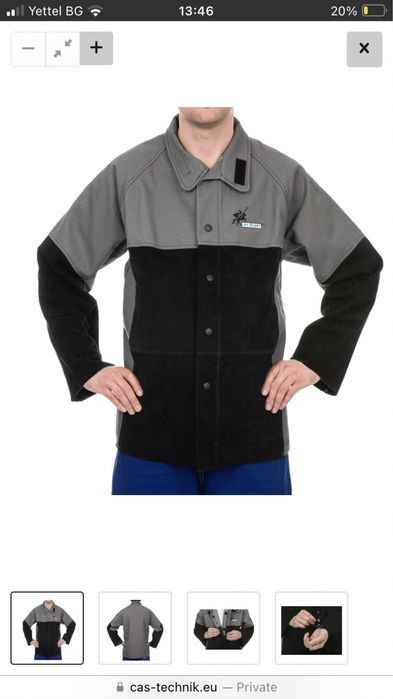 Заваръчен полугащеризон и куртка комплект Arc Knight