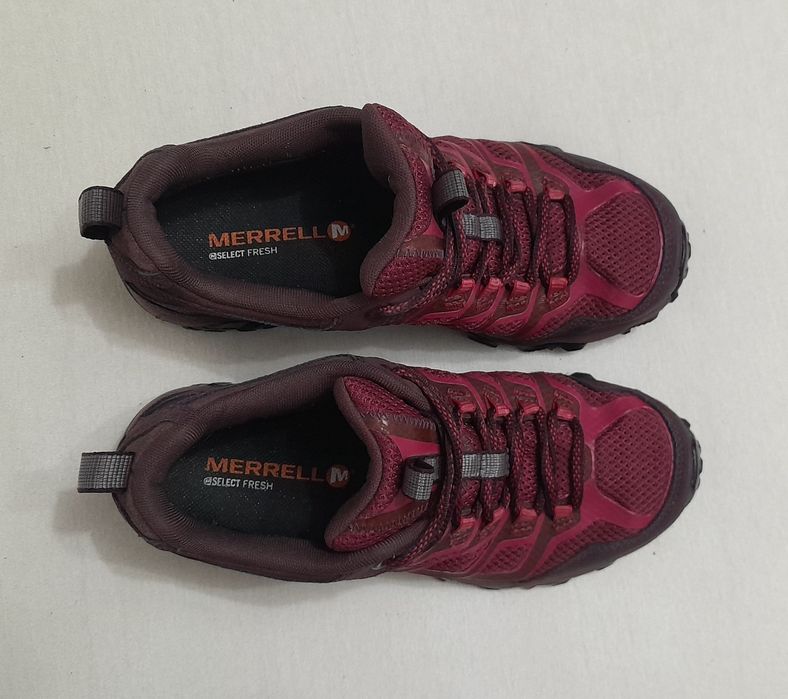 Ghete Gore Tex, semighete Merrell Moab FST Beet Red Vibram, Nr. 38 EU