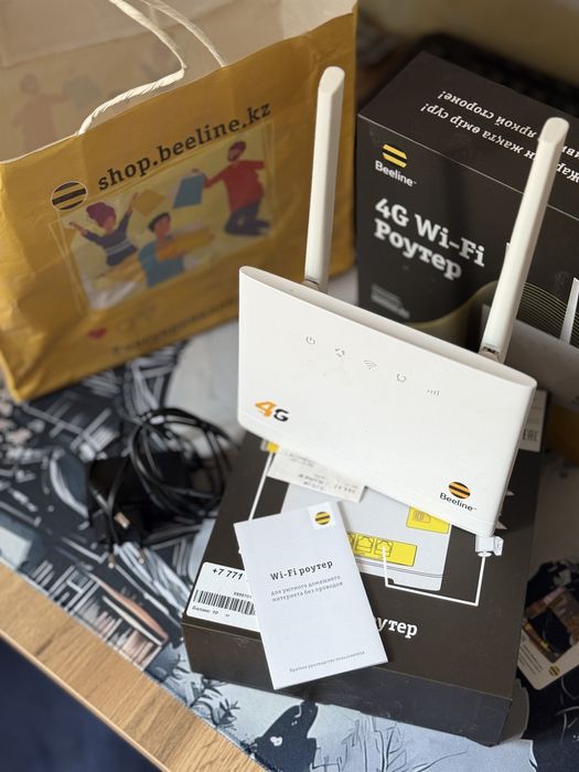 4G Wi-Fi роутер Beeline + SIM с безлимитным интернетом