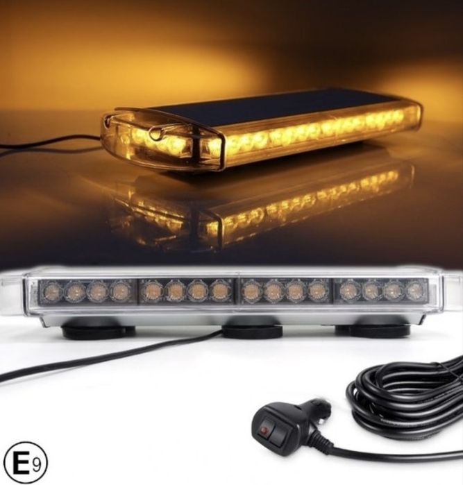 55 см LED ЛЕД Мощна Аварийна Диодна Сигнална Лампа Маяк с магнити