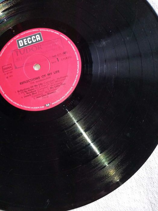 Грамафона плоча The Marmalade "Reflection ofmylife..." 1974 Decca