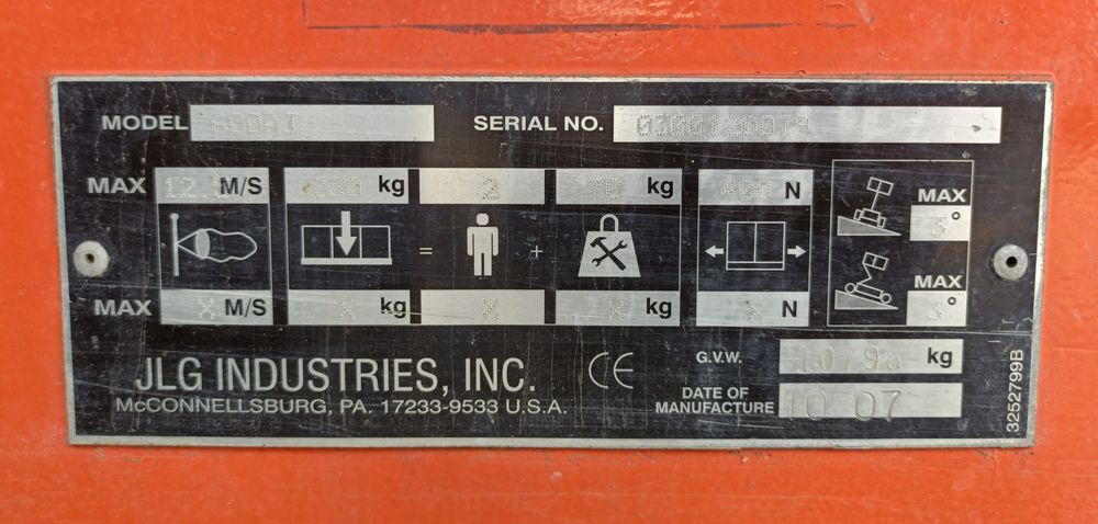 Nacelă diesel cu braț articulat JLG 600AJ
