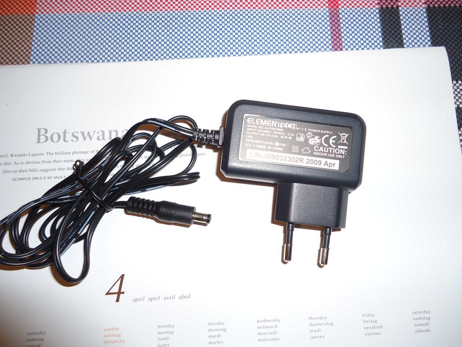 Захранващ адаптер ELEMENTECH - 18V
