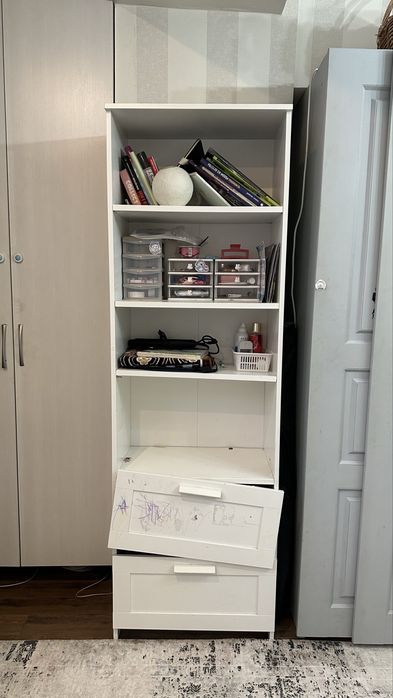 Стеллаж икеа белый