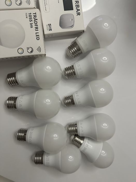 Смарт крушки Ikea tradfri led и дистанционно Skyrbar