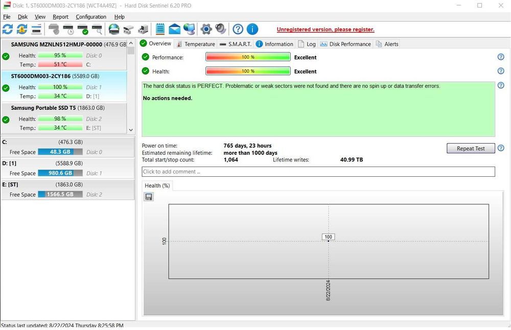 Hard disk-uri Seagate Barracuda 6TB SATA3 5400RPM 256MB 3.5"