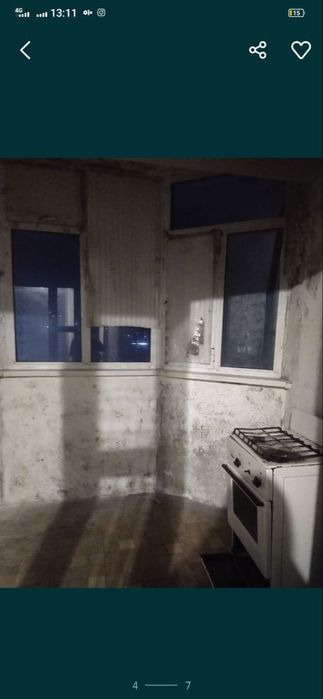 Кварита 1 хоналик 2 хона килинган кухня балконда ремонт уртача