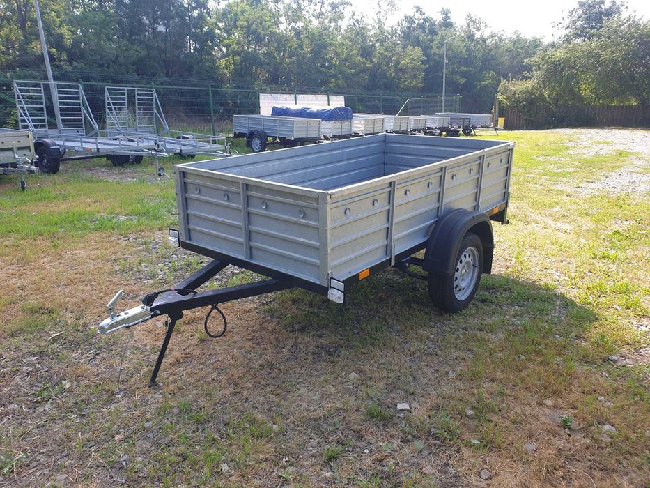 Remorca Noua L- 2.50m cu Foi De Arc si telescop! Carte CIV, Prelata