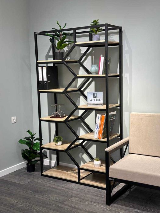 Стеллаж в стиле лофт, шкаф полки от производителя Stelaj birinchi qol