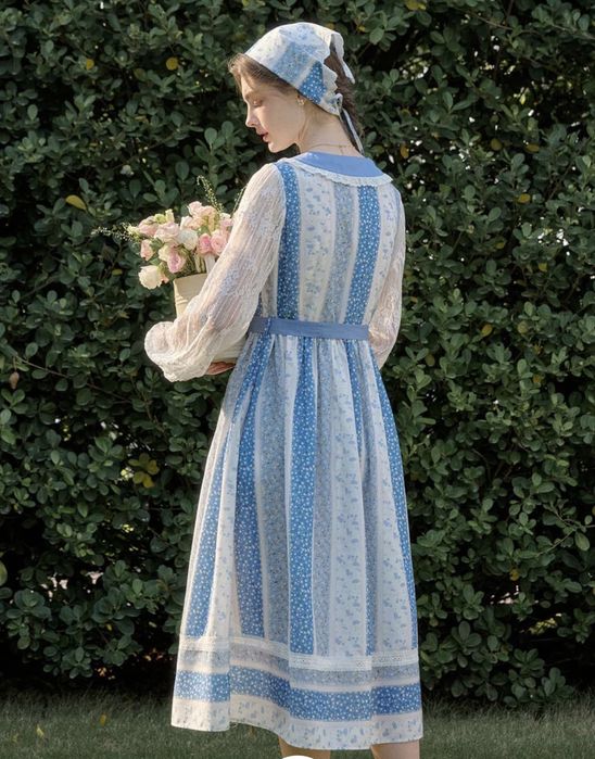 Rochie Retro Midi cu guler deosebit