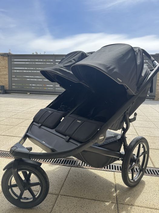 Carucior Thule Urban Glide 2 double + doua saltele new born thule