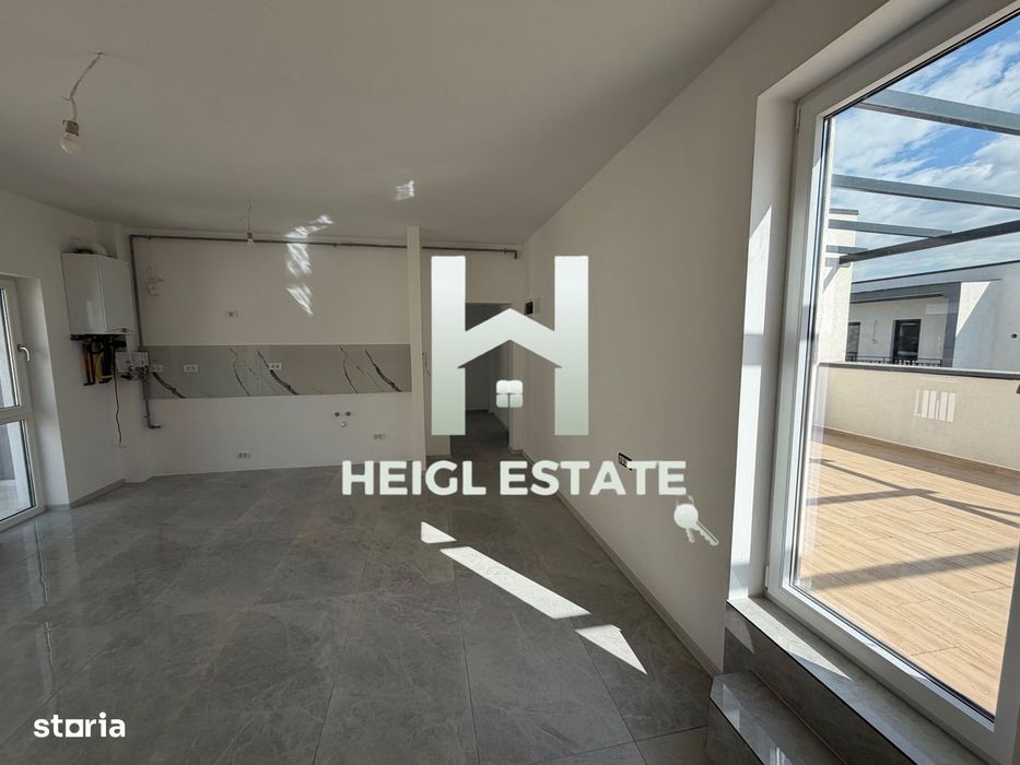 Apartament cu 2 camere si 45 mp terasa in zona Braytim