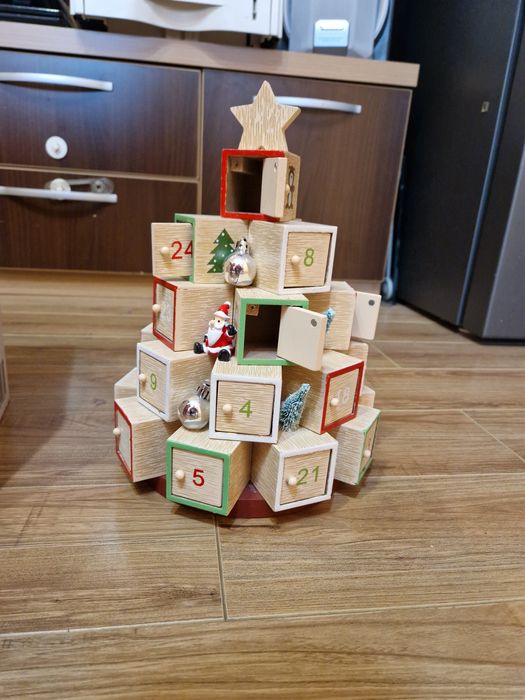 Calendar de lemn brad --advents-kalender