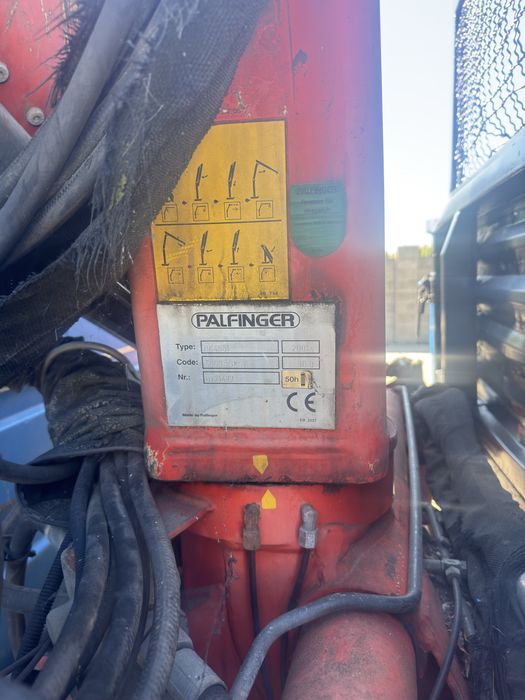 Mercedes varior man iveco basculabil cu macara Palfinger 4501