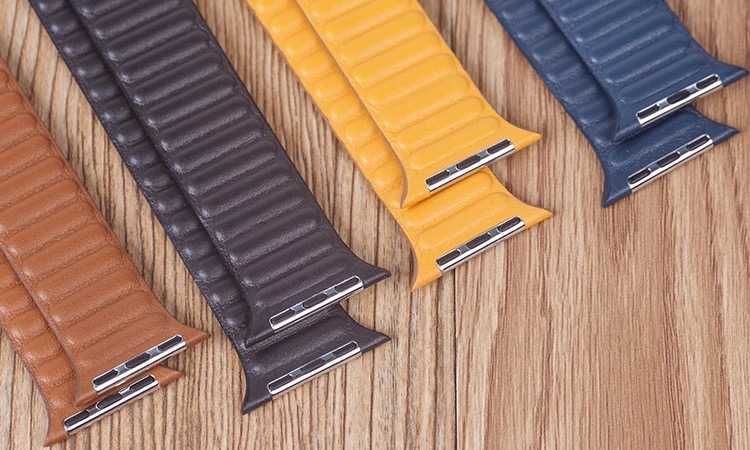 Кожена каишка с магнитно закопчаване за Apple Watch ULTRA/SE/11/10/9/8