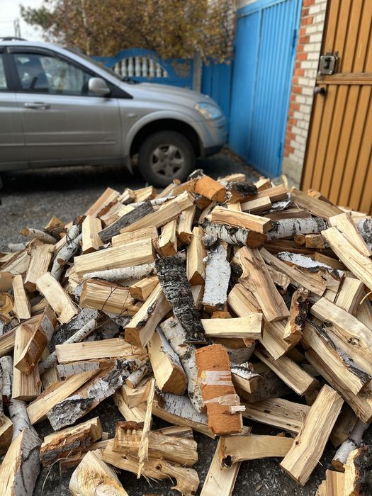 Дрова колотые, берёза. Честный объём