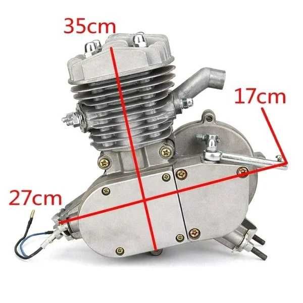 Kit complet motor de bicicletă 50/80 cc în 2 timpi, 3,2 CP