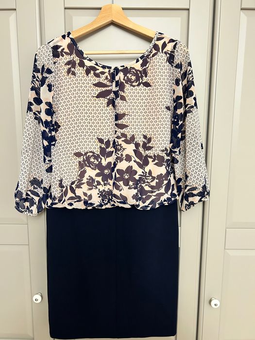 Rochie office bleumarin