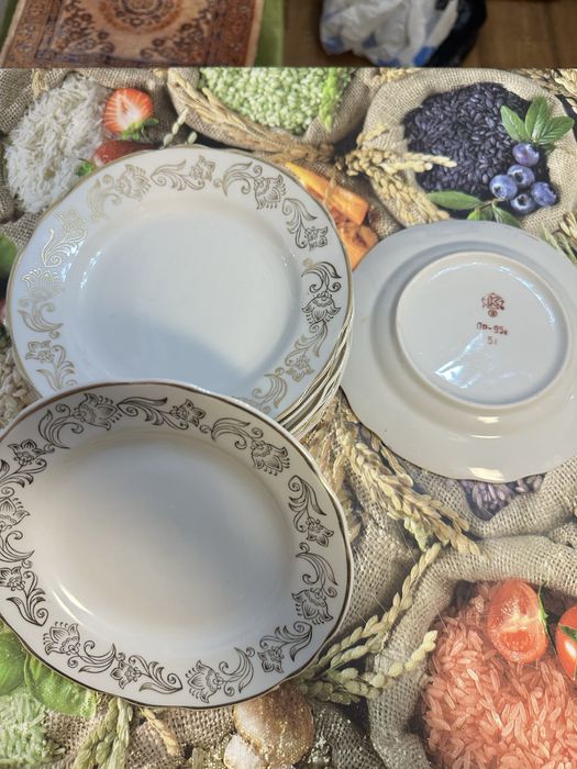 Фарфор кобальтовый советский