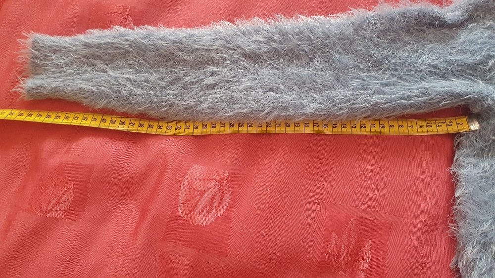 Pulover pufos fete bleu XS/S Terranova