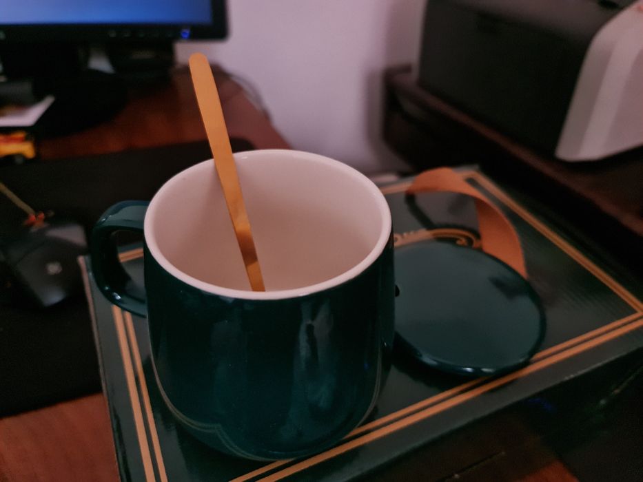 Кружка для кофе с подогревом подарочная