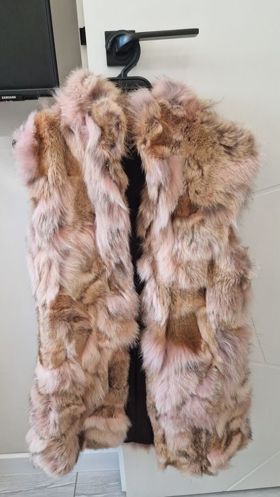 Елек от естествен косъм лисица