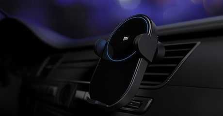 Беспроводная зарядка Xiaomi Wireless Car Charger 20W черный