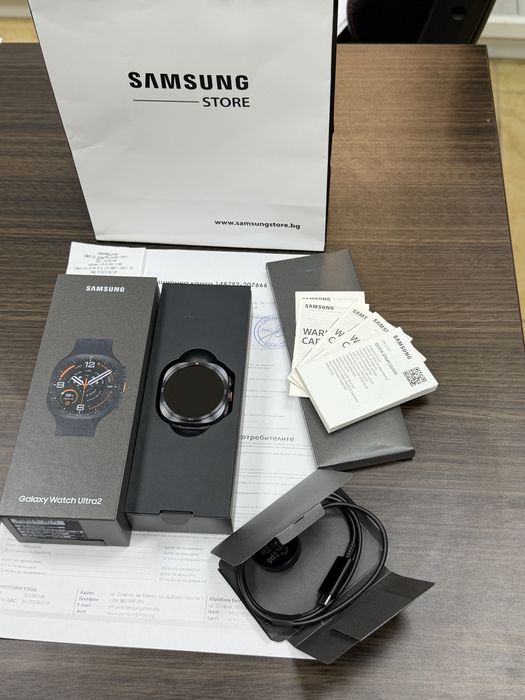 ЧИСТО НОВ 47mm Samsung Galaxy watch Ultra 2 Experiene Store Гаранция 2028 г.