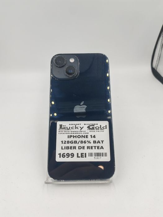 iPhone 14 128gb/86% baterie Garanție! #51817