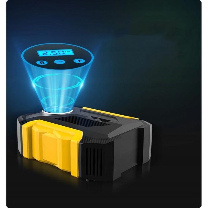 Компресор за гуми №3740-1 Мини компресор 140W дигитален DC12V