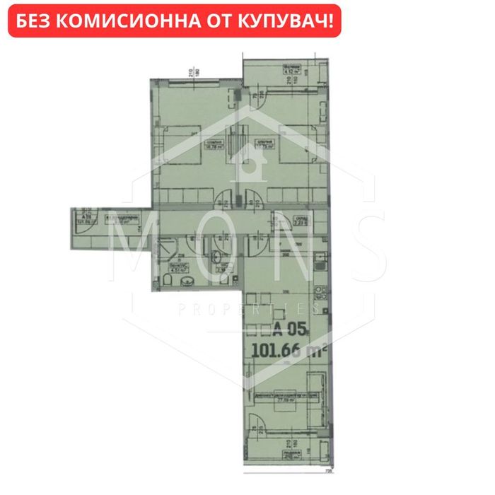 3-стаен в Велико Търново-Бузлуджа площ 113 цена 141000