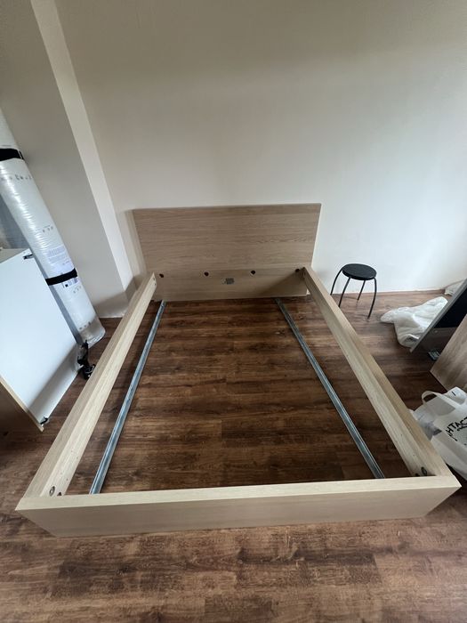 Високо легло MALM Ikea 160x200 с 4 чекмеджета