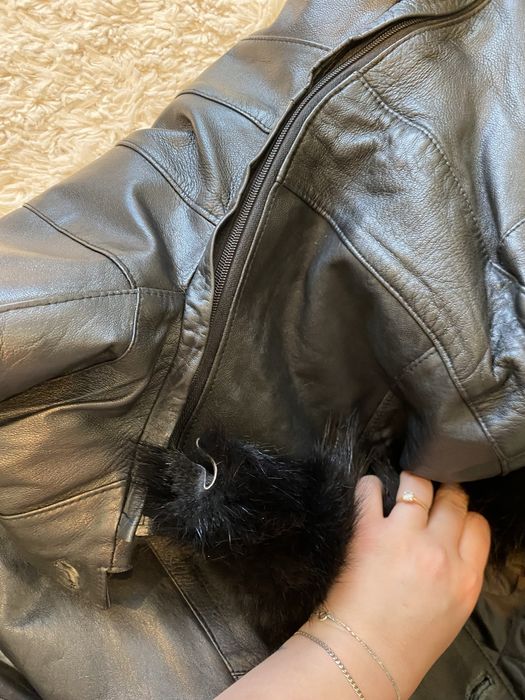 Pardesiu lung din piele naturala
