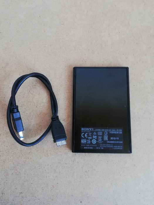 HDD Sony 500gb 2.5" слим като нов на 5 часа работа