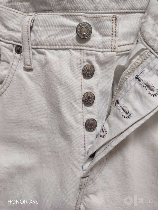 Levi's 501 Белые Джинсы / W31 / Y2K. Винтаж. Редкость.