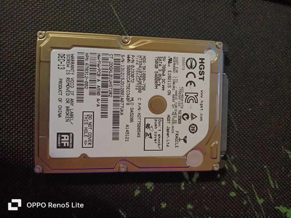 Жесткий диск на ноутбук