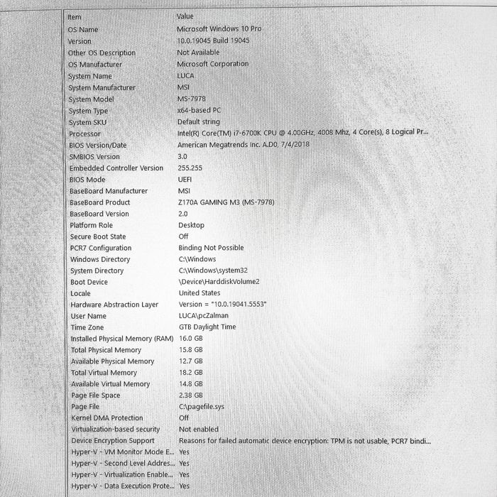 PC Gaming i7 / GTX 970 / 16Gb RAM / SSD 256 si Hard 1TB