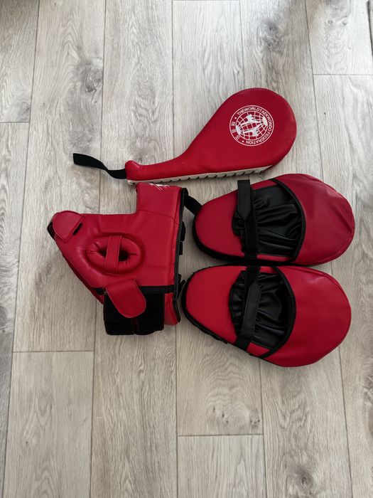 Набор для тренировок шлем, лапы, хлопушка