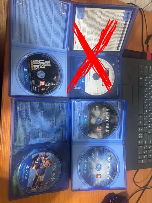 Продаю игровые диски для PS4