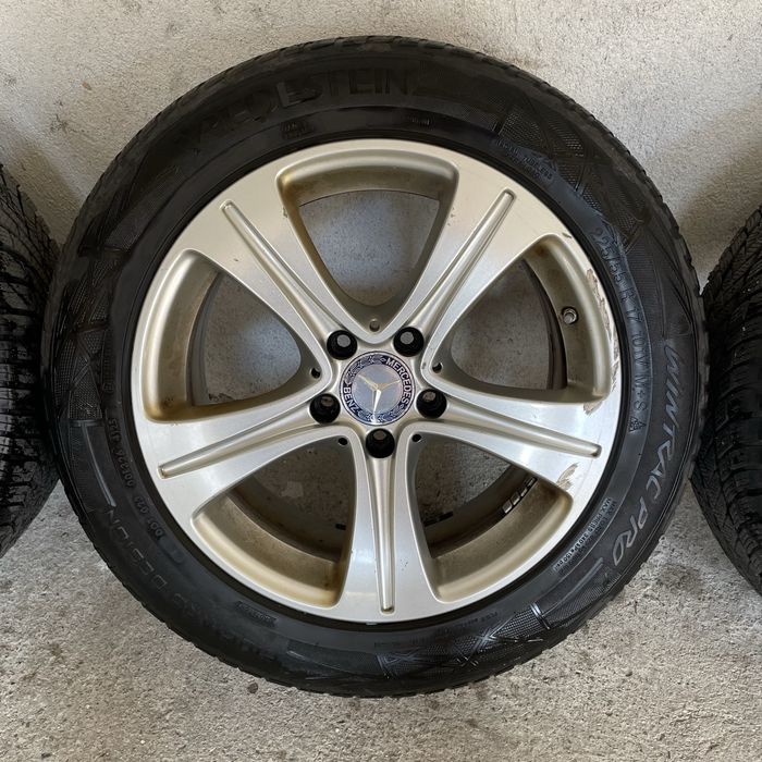 Mercedes 225/55/17 джанти с зимни гуми