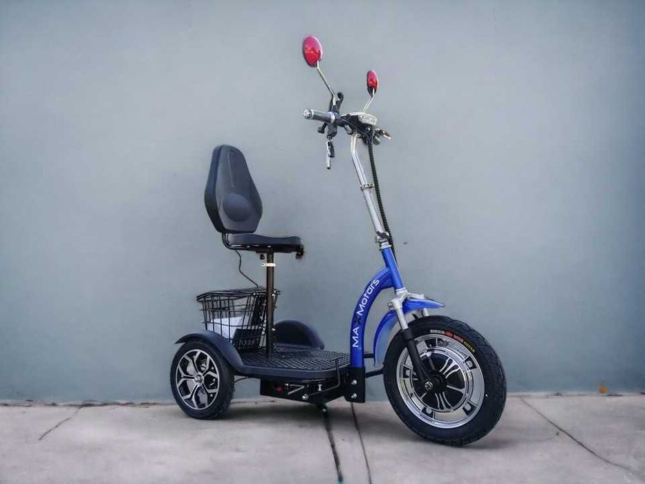 Електрическа Триколка А3 750W/48V/12Ah - BLUE (с предно предаване)