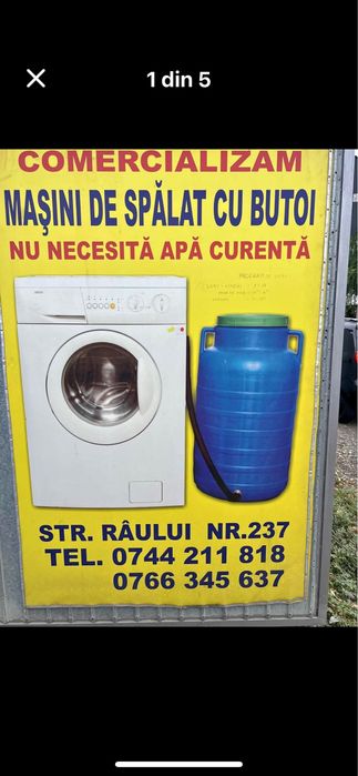 Masina de spalat cu butoi. Garantie.