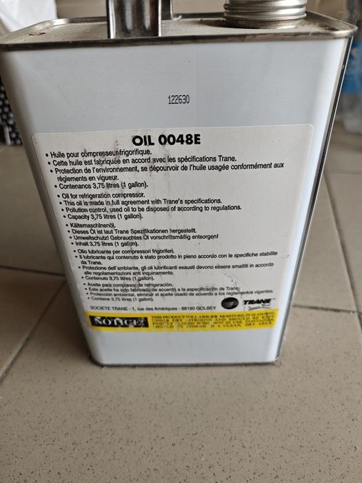 Масло Trane Oil 0048E