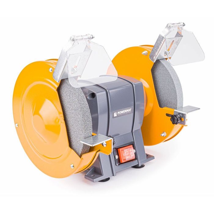 Polizor de banc cu 2 pietre, 1850 W, diametru disc 200 mm, 2950 rpm,