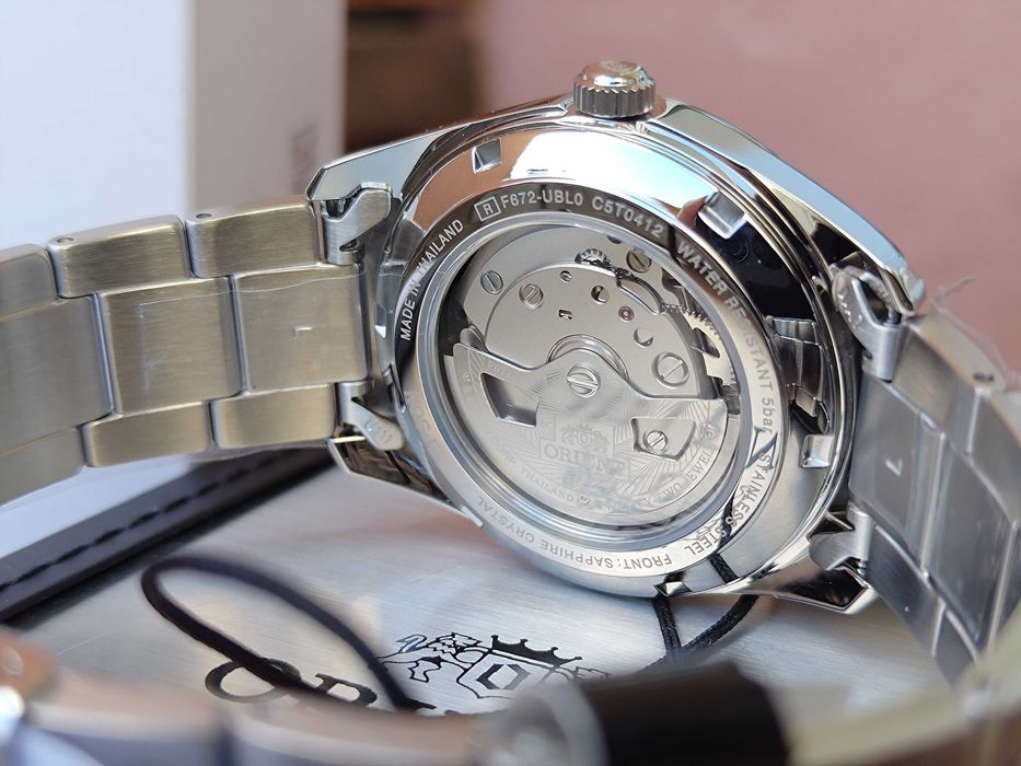 Orient Stretto Date Automatic Sunburst Blue 38.5mm